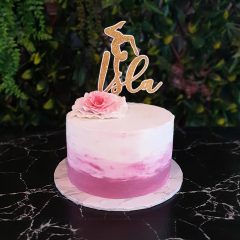 “Name” Personalised Girls Cake Topper with image