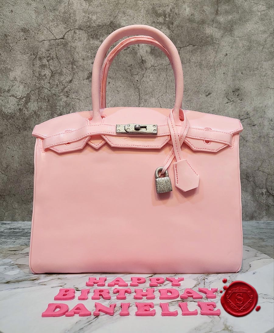 Pink Hermes Birkin Cake | Sweet House Studios | Gold Coast