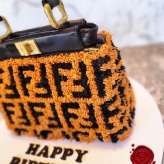 Gucci Suit Birthday Cake - Sweet House Studios
